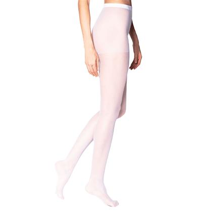 Imagem de Meia Calça Fina Transparente Fio 15 Branco - Tamanho Único 40 ao 44