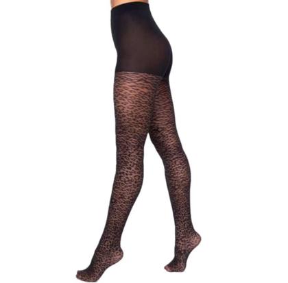 Imagem de Meia Calça Fio 20 Trend Onça Animal Print Loba By Lupo