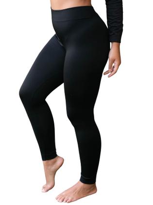 Imagem de Meia Calça Flanelada Térmica Feminina Adulto Inverno Para Frio