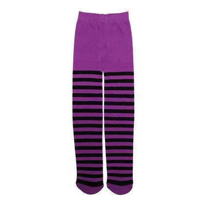 Imagem de Meia Calça Infantil Bruxinha Listras Halloween Papilloo