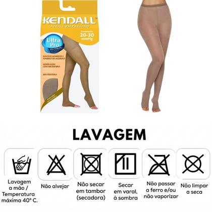 Imagem de Meia Calça Kendall Alta Compressão 20~30mmHg Mel Alívio e Varizes