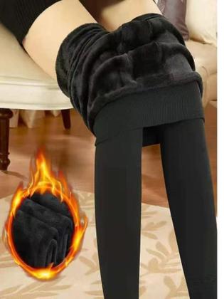 Imagem de Meia Calça Lã Fusô Térmica Feminina S/pé Inverno Pronta Entrega