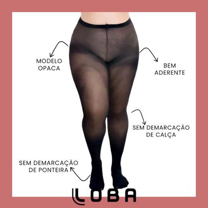 Imagem de Meia Calça Loba Opaca Fio 40 Plus Size Feminina Lupo