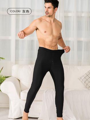 Imagem de Meia calça masculina flanelada térmica frio inverno c/ botão