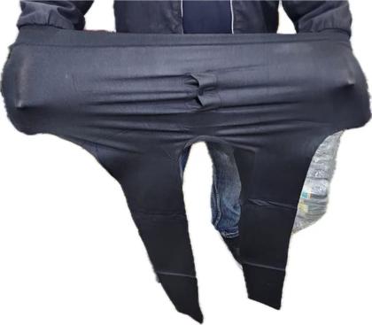 Imagem de Meia Calça Masculina Térmica Sem Pé Flanelada Inverno Pelúcia