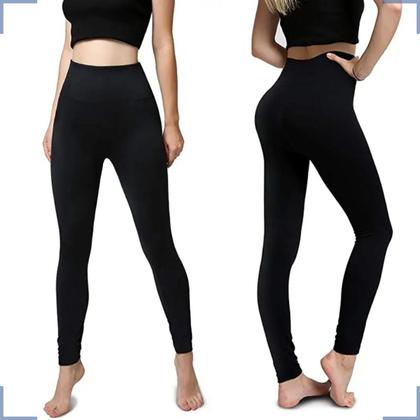 Imagem de Meia Calça Peluciada Flanelada Termica Segunda Pele Forrada Sem Pé