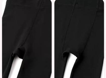 Imagem de Meia-Calça Peluciado Infantil 180g Menina Térmica Legging Quente Grossa Forrada de lã Inverno