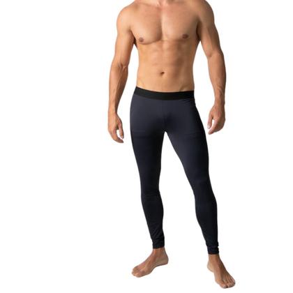 Imagem de Meia Calça Segunda Pele Térmica Masculino Frio Inverno Flanelada Forrada Preto