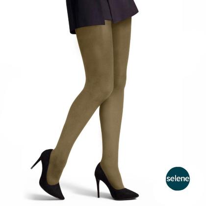 Imagem de Meia Calça Selene Feminina Básica Opaca Fio 40 Adulto De Poliamida Toque Macio Lisa