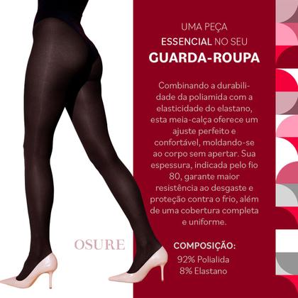 Meia Calça Selene Fio 80 Original Não Desfia Opaca Feminina Sem ...