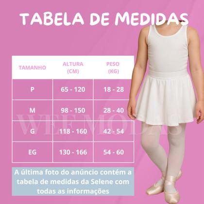 Imagem de Meia Calça Selene Infantil Balé Com Abertura Fio 40