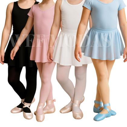 Imagem de Meia Calça Selene Infantil Balé Com Abertura Fio 40