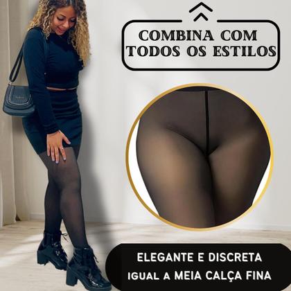 Imagem de Meia Calça Térmica com forro interno de pelúcia veludo peluciada do tam 36 ao 54 fio 80 220g