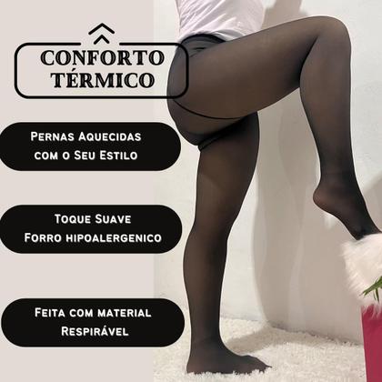 Imagem de Meia Calça Térmica com forro interno de pelúcia veludo peluciada do tam 36 ao 54 fio 80 220g
