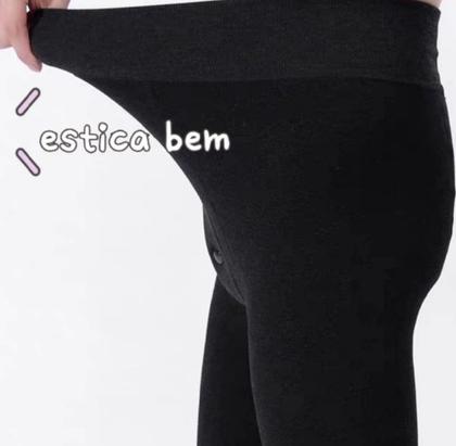 Imagem de Meia Calça Termica flanelada Com Botão Frente Forrado Quente Sem Pés inverno Masculina