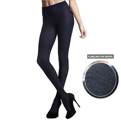 Imagem de Meia Calça Térmica Flanelada Segunda Pele com Pé - Tamanho Único