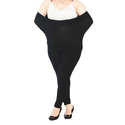 Imagem de Meia Calça Térmica Flanelada Segunda Pele sem Pé: Modelo Legging Plus Size - Cintura Alta