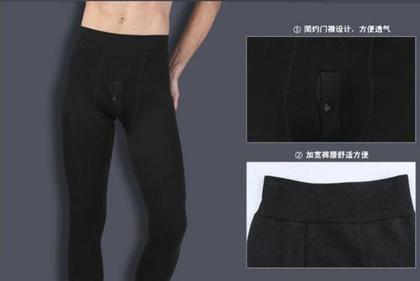 Imagem de Meia Calça Térmica Segunda Pele Flanelada Masculina Quente