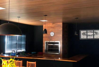 Imagem de Meia Cana Revestimento PVC 3,8cmx3m Bariri - caixa com 5 Barra(s) - Imbuia