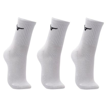 Imagem de Meia Cano Médio Mizuno Basic Tam. 33-38 Pacote Com 3 Pares