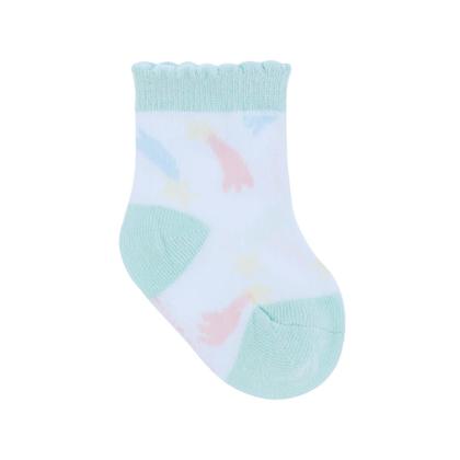 Imagem de Meia Colorida Infantil Menina 3 Pares Tam 00 ao 15 Pimpolho