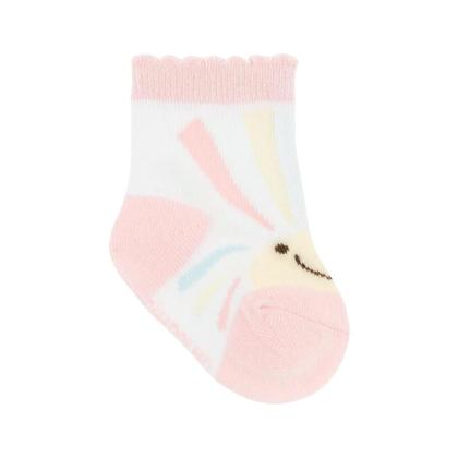 Imagem de Meia Colorida Infantil Menina 3 Pares Tam 00 ao 15 Pimpolho