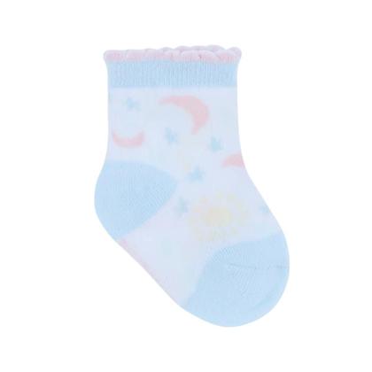 Imagem de Meia Colorida Infantil Menina 3 Pares Tam 00 ao 15 Pimpolho