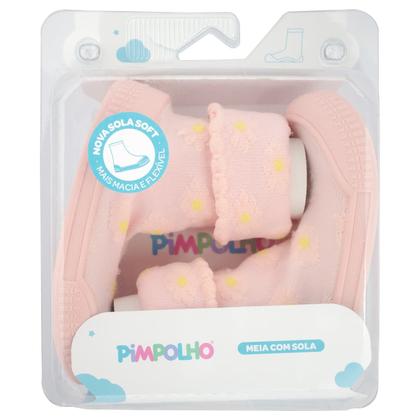 Imagem de Meia com Sola Antiderrapante com Cano Vira e Volta Pimpolho
