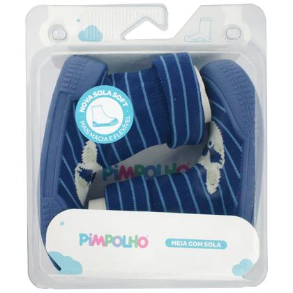 Imagem de Meia com Sola Antiderrapante com Cano Vira e Volta Pimpolho
