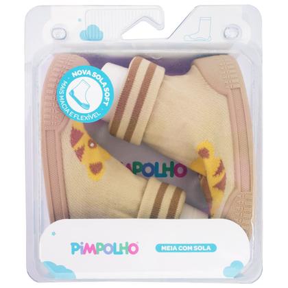 Imagem de Meia com Sola Antiderrapante com Cano Vira e Volta Pimpolho