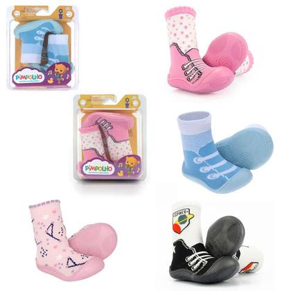 Imagem de Meia com Sola Antiderrapante Menino Menina Pimpolho