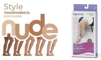Imagem de Meia compress 7/8 meia coxa 20-30 sigvaris ever sheer nude capuccino pé aberto - original tamanho:p2-normal