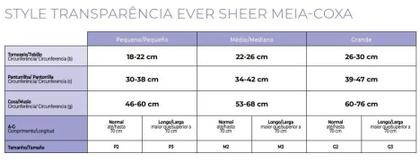 Imagem de Meia compress 7/8 meia coxa 20-30 sigvaris ever sheer nude vanila pé aberto - original tamanho:g2-normal