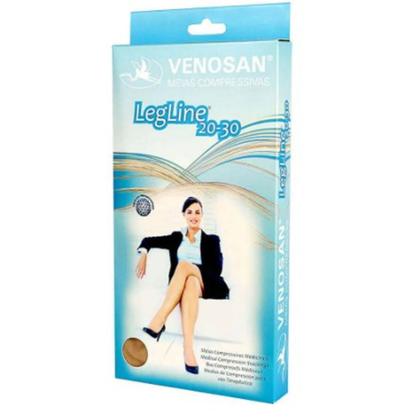 Imagem de Meia Compressão AD 20-30mmHg 3/4 Venosan Legline Pé Aberto