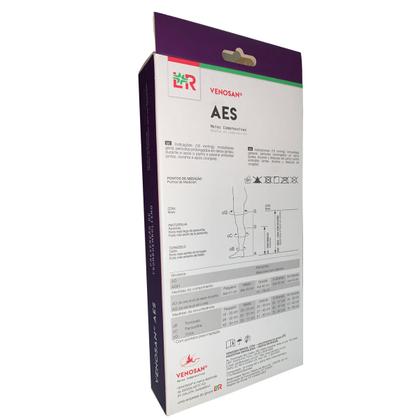 Imagem de Meia Compressão Cirúrgica Antitrombo Venosan Aes 3/4 18mmhg