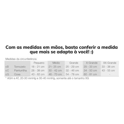 Imagem de Meia Compressiva 6000 AD 3/4 Panturrilha 20-30 mmHg Pé Aberto Bege - Venosan