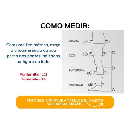 Imagem de Meia Compressiva 6000 AD 3/4 Panturrilha 20-30 mmHg Pé Aberto Bege - Venosan