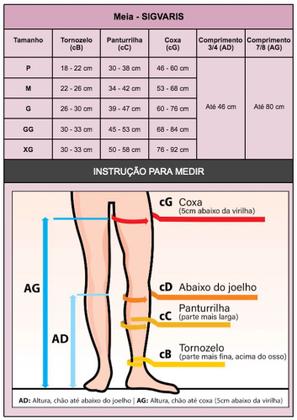 Imagem de Meia Compressiva Antitrombo 3,4 Esteril 400SAD Sigvaris