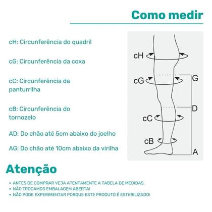 Imagem de Meia Compressiva Antitrombo 7,8 Esteril 401E Sigvaris