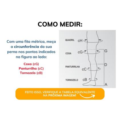 Imagem de Meia Compressiva Comfortline AGH 7/8 20-30 Pé Aberto Bege - Venosan