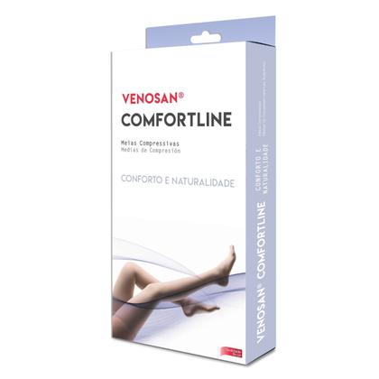 Imagem de Meia Compressiva Comfortline AGH 7/8 20-30 Pé Aberto Bege - Venosan