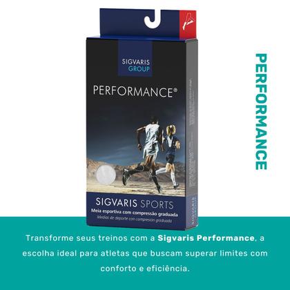 Imagem de Meia Compressiva para Esportes  Sigvaris Performance  20-30mmHg - Preta