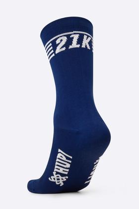 Imagem de Meia Corrida HUPI 21K Split Azul Marinho