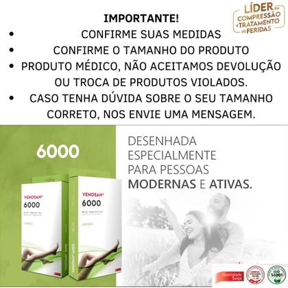 Imagem de Meia Coxa 7/8 Venosan 6000 Compressão 20-30mmHg Pé Aberto Bege