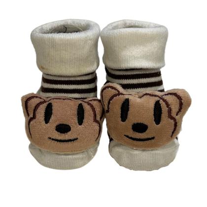 Imagem de Meia de Bebê com Bichinho 3D Pantufa Quentinha 0 a 12 M