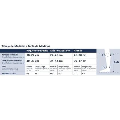 Imagem de Meia de Compressão 3/4 Panturrilha - Feminina - Ever Sheer - P2 - 20-30mmHg - Sigvaris - Natural