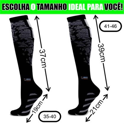 Imagem de Meia De Compressão Confortavel Para Caimbras E Trombose Anti Varizes