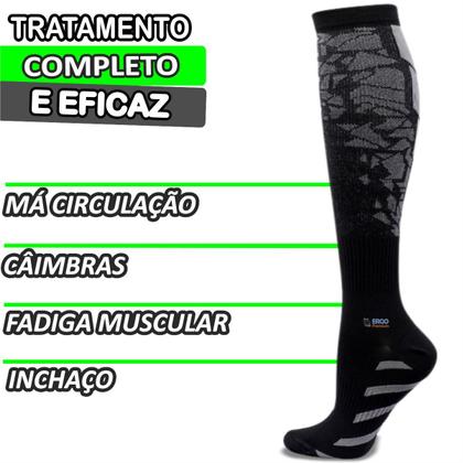 Imagem de Meia De Compressão Confortavel Para Caimbras E Trombose Anti Varizes