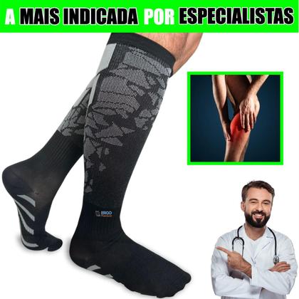 Imagem de Meia De Compressão Confortavel Para Caimbras E Trombose Anti Varizes