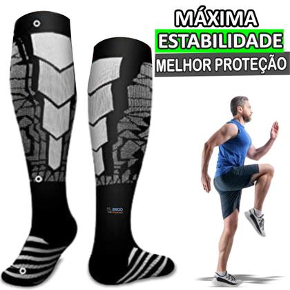 Imagem de Meia De Compressão Confortavel Para Caimbras E Trombose Anti Varizes